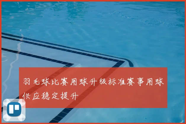 羽毛球比赛用球升级标准赛事用球供应稳定提升